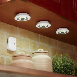 LED lumière COB 3 pcs auto-adhésif télécommande sans fil