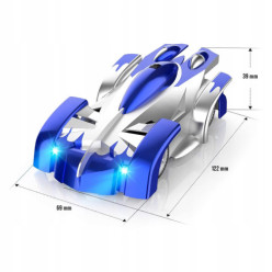 Samochód jeżdżący po ścianie zdalnie sterowany niebieski