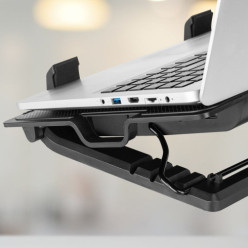 Support pour ordinateur portable de refroidissement réglable 9-17 pouces