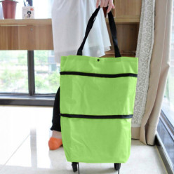 Sac d'achat pliable sur roues