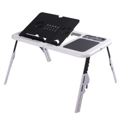 Folding laptop table with...