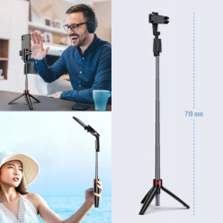 Mini statyw z pilotem bluetooth selfie stick 2w1