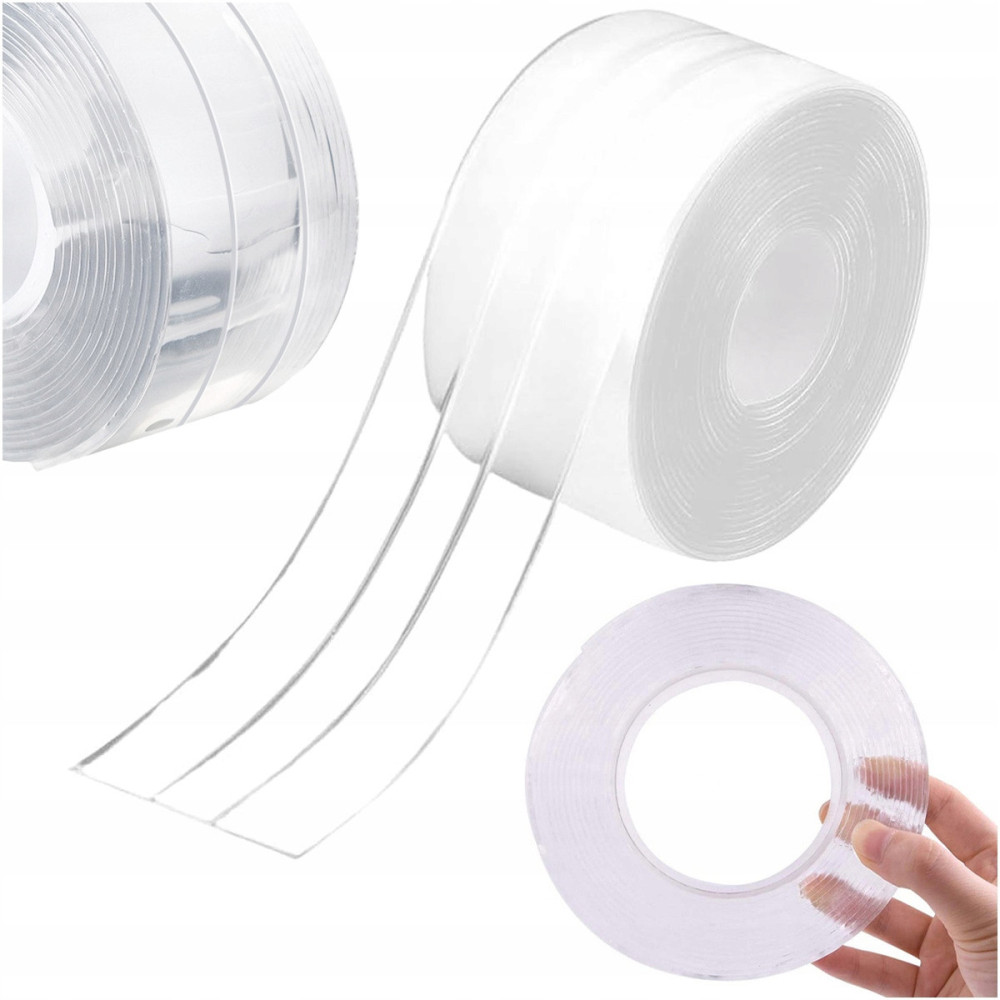 Doppeltes Dichtband für Badewanne Duschwanne Waschbecken transparent 38mm