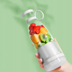 Mini blender butelka na wodę przenośny 300ml biały