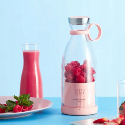 Mini blender butelka na wodę przenośny 300ml różowy