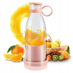 Mini blender butelka na wodę przenośny 300ml różowy