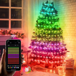 LED-Weihnachtsbaumlichter smart 15m 150 Dioden App Bluetooth USB