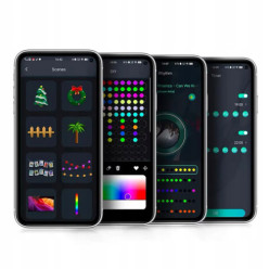 LED-Weihnachtsbaumlichter smart 15m 150 Dioden App Bluetooth USB