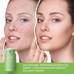 Green tea mask stick maseczka oczyszczająca wągry