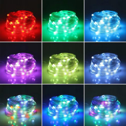 LED-Weihnachtsbaumlichter smart 15m 150 Dioden App Bluetooth USB