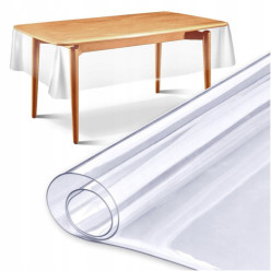 Védőasztal szőnyeg olajszövet átlátszó 160x140 cm