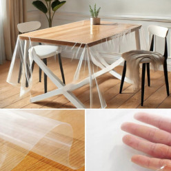 Table de protection tapis d'huile transparent 160x140 cm