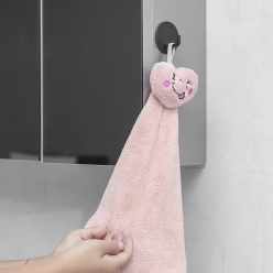 Crochet de serviette de salle de bain non invasif noir