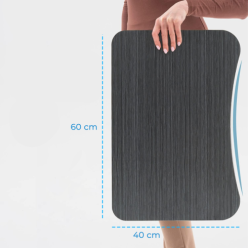 Folding breakfast bed table for laptop with space for coffee 60x40cm