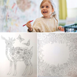 Barevná kniha pro děti dospělí 72 mandala designů