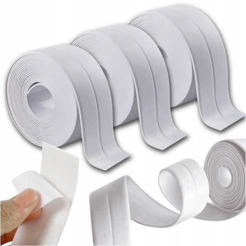 Taśma uszczelniająca zestaw 3 szt do wanny brodzika umywalki 38mm