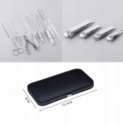 Zestaw do manicure pedicure paznokci 20 elementów przybornik