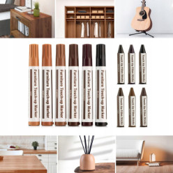 Repair kit for furniture doors panels scratches floors markers wax