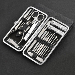 Zestaw do manicure pedicure paznokci 20 elementów przybornik