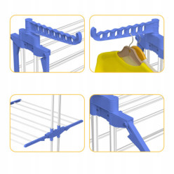 Suszarka na pranie stojąca do ubrań składana XXL + 20 klamerek