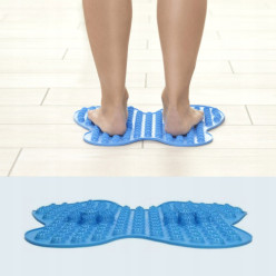 Foot massage mat 35 x 36 cm 2800 massage points blue