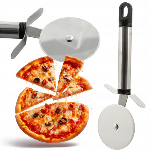 Okrúhly krájač na pizzu z nehrdzavejúcej ocele