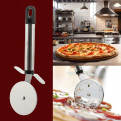 Okrúhly krájač na pizzu z nehrdzavejúcej ocele