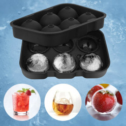 Silicone ice mould tray 6 ice balls for drinks cocktails