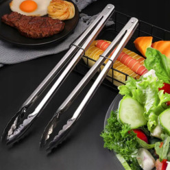 Pinces de cuisine en métal ensemble 2 pièces grandes et petites