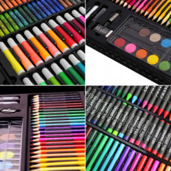 Zestaw artystyczny do malowania walizka 168 elementów