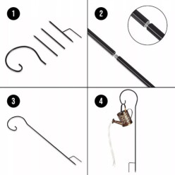 Ogrodowa lampa solarna LED wbijana konewka do ogrodu na taras