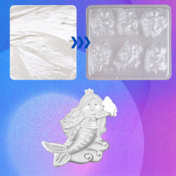 Magnesy DIY syrenki zestaw kreatywny do malowania