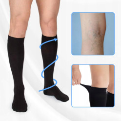 Skarpetki uciskowe na żylaki czarne