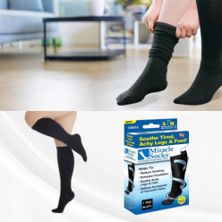 Chaussettes de compression pour varices noir