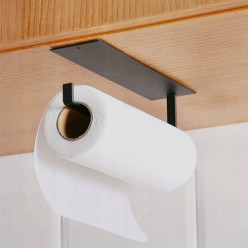 Uchwyt wieszak na ręcznik papierowy kuchenny czarny mat