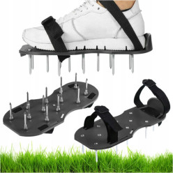 Garden aerator spiked lawn...