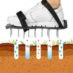 Aerator ogrodowy nakładki na buty z kolcami do trawników 2 paski