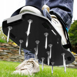 Aerator ogrodowy nakładki na buty z kolcami do trawników 2 paski