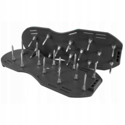 Aerator ogrodowy nakładki na buty z kolcami do trawników 2 paski