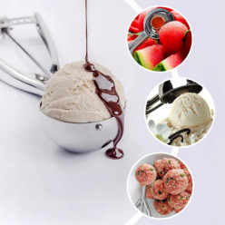 Łyżka do lodów gałkownica do ryżu kaszy ziemniaków stalowa