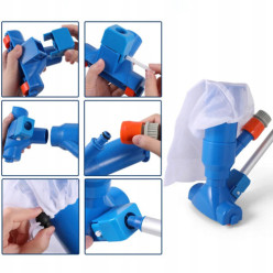 Odkurzacz do czyszczenia basenu dna zestaw czyszczący siatka