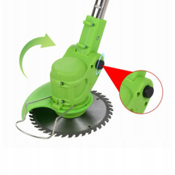 Kosiarka do trawy bezprzewodowa z regulowaną głowicą i drążkiem 12V 2 akumulatory