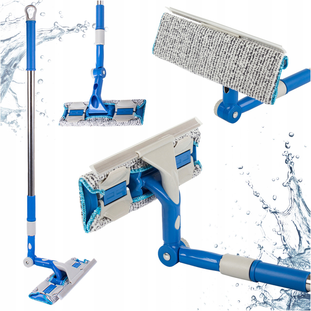 Teleszkópos ablaküveg tükörtisztító mikroszálas csipeszekkel