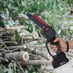 Piła łańcuchowa akumulatorowa mini pilarka do drzewa aku 21V