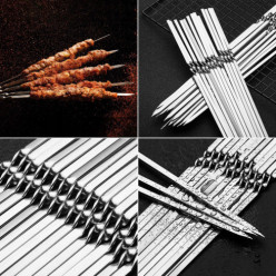 Szpikulce szpiki szampury do szaszłyków mięsa 35cm nierdzewne 20 szt