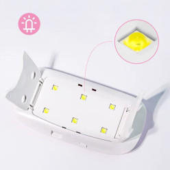 Mini lampa UV LED do paznokci manicure hybrydy składana 6 W