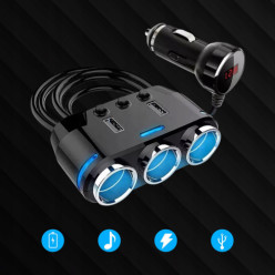 Ładowarka samochodowa rozdzielacz gniazdka zapalniczki 2x USB