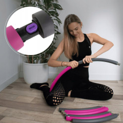 Hula hop składane z pianką do ćwiczeń fitness