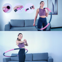 Hula hop składane z pianką do ćwiczeń fitness