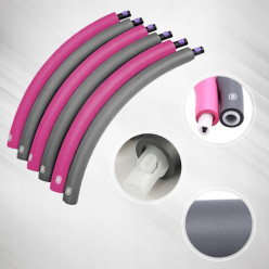 Hula hop składane z pianką do ćwiczeń fitness